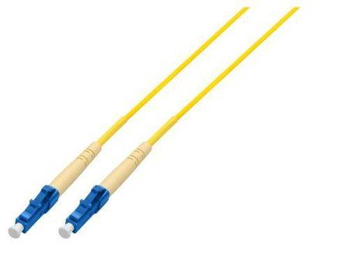 LWL Patchkabel 9/125 µm, Singlemode, OS2-Faser, Simplex, LC UPC Stecker / LC UPC Stecker, gelb, 3,0