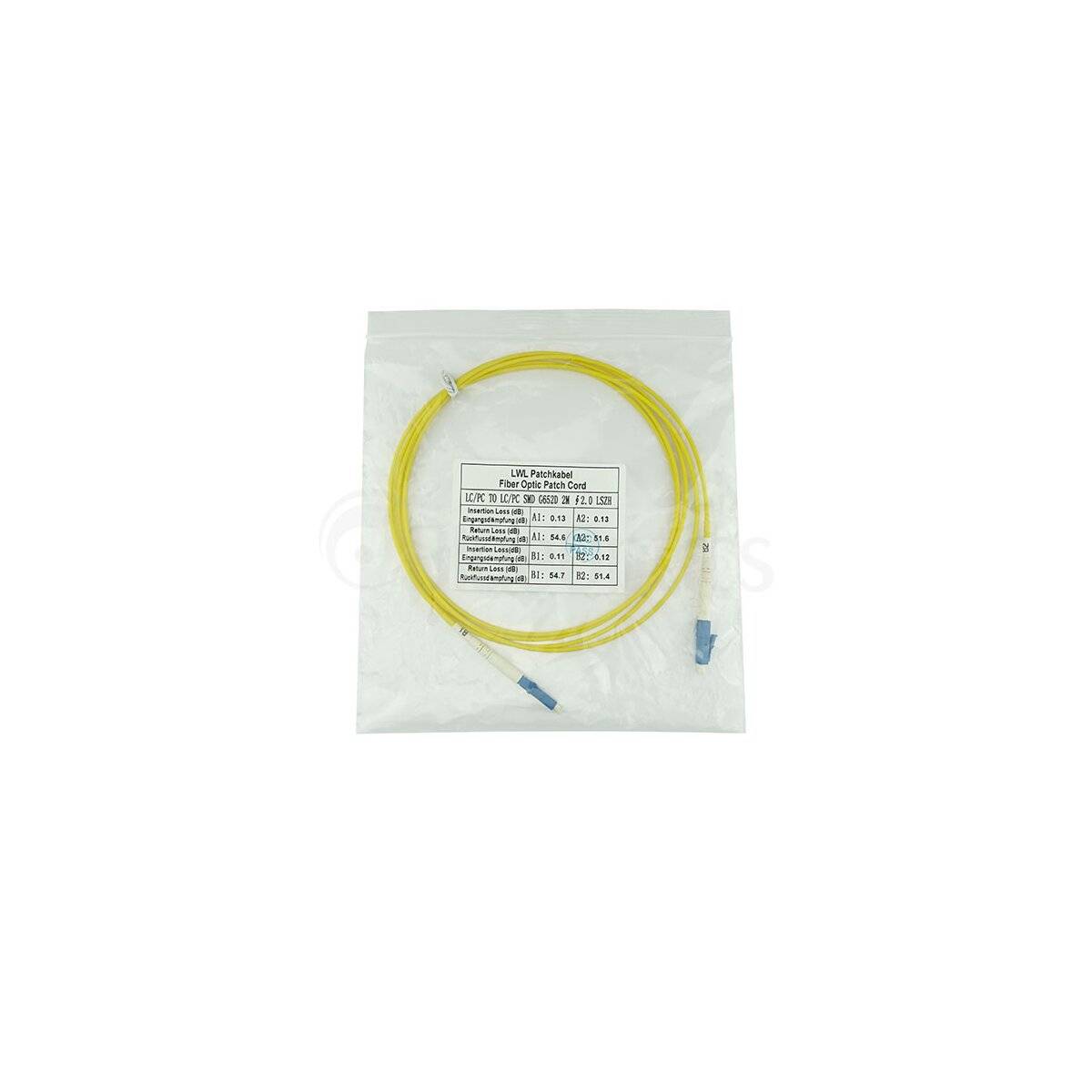 BlueOptics Simplex LWL Patchkabel LC-UPC/LC-UPC Singlemode 30 Meter