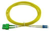 BLUEOPTICS - Duplex LWL Patchkabel LC/UPC-SC/APC Singlemode 2 Meter