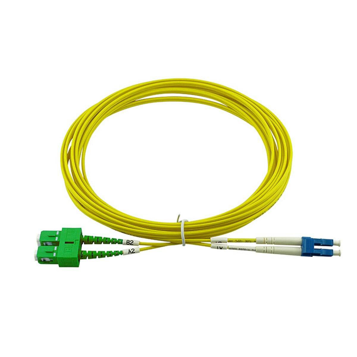 BLUEOPTICS - Duplex LWL Patchkabel LC/UPC-SC/APC Singlemode 3 Meter