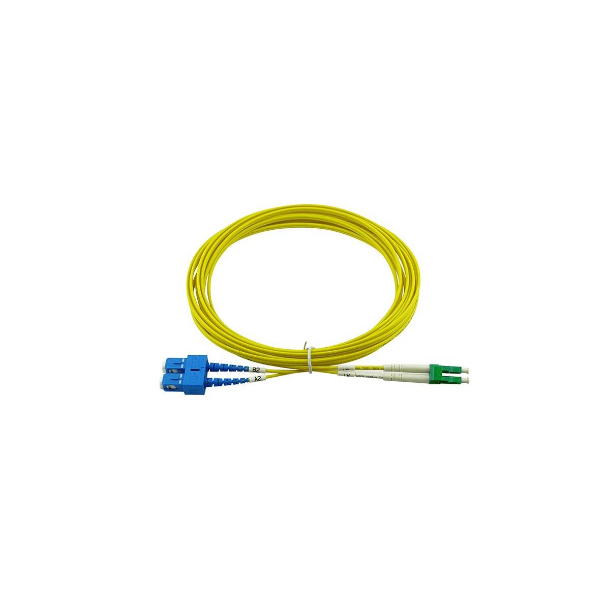 BLUEOPTICS - Duplex LWL Patchkabel LC/APC-SC/UPC Singlemode 7.5 Meter