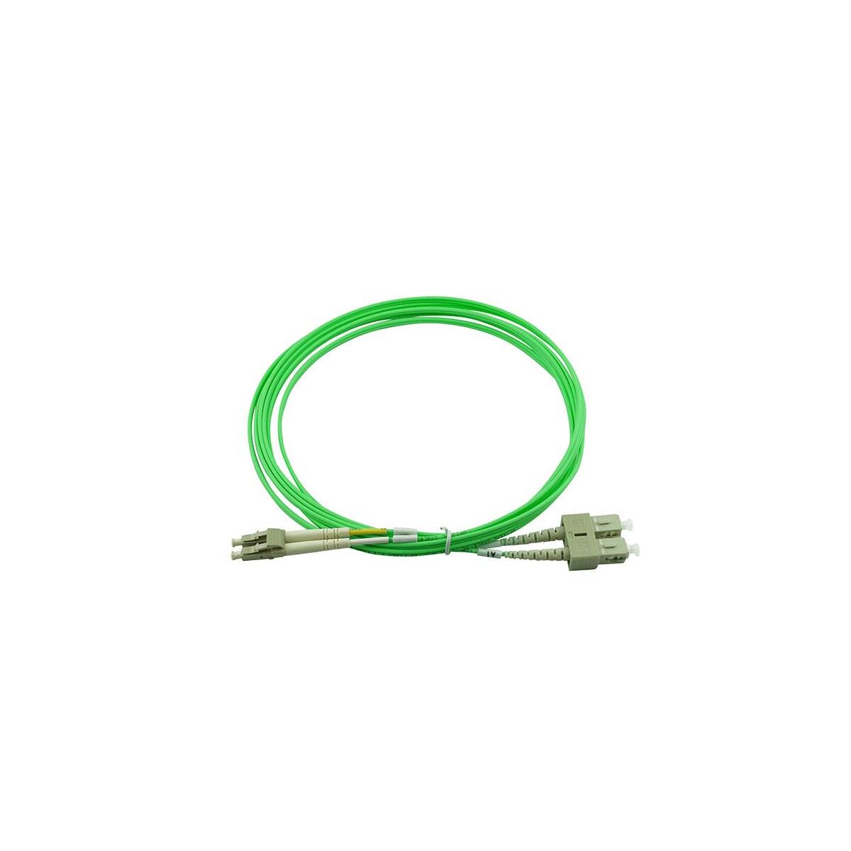 BLUEOPTICS - Duplex LWL Patchkabel LC-SC Multimode OM5 2 Meter