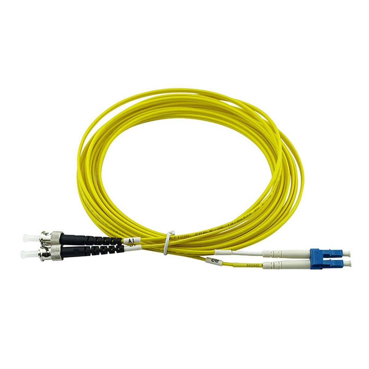 BLUEOPTICS - Duplex LWL Patchkabel LC-UPC/ST-PC Singlemode 5 Meter