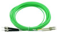BLUEOPTICS - Duplex LWL Patchkabel LC-ST Multimode OM5 2 Meter