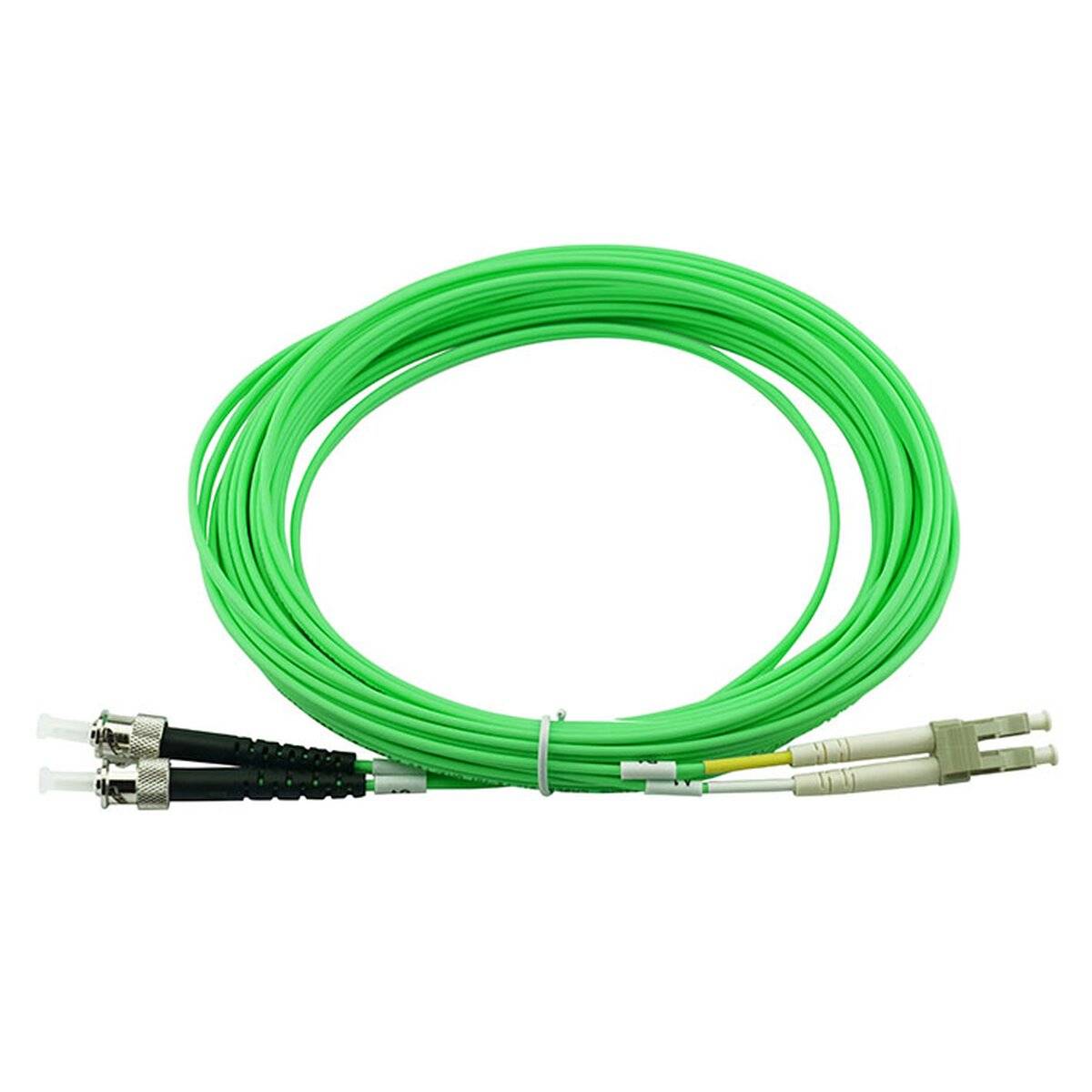 BLUEOPTICS - Duplex LWL Patchkabel LC-ST Multimode OM5 0.5 Meter
