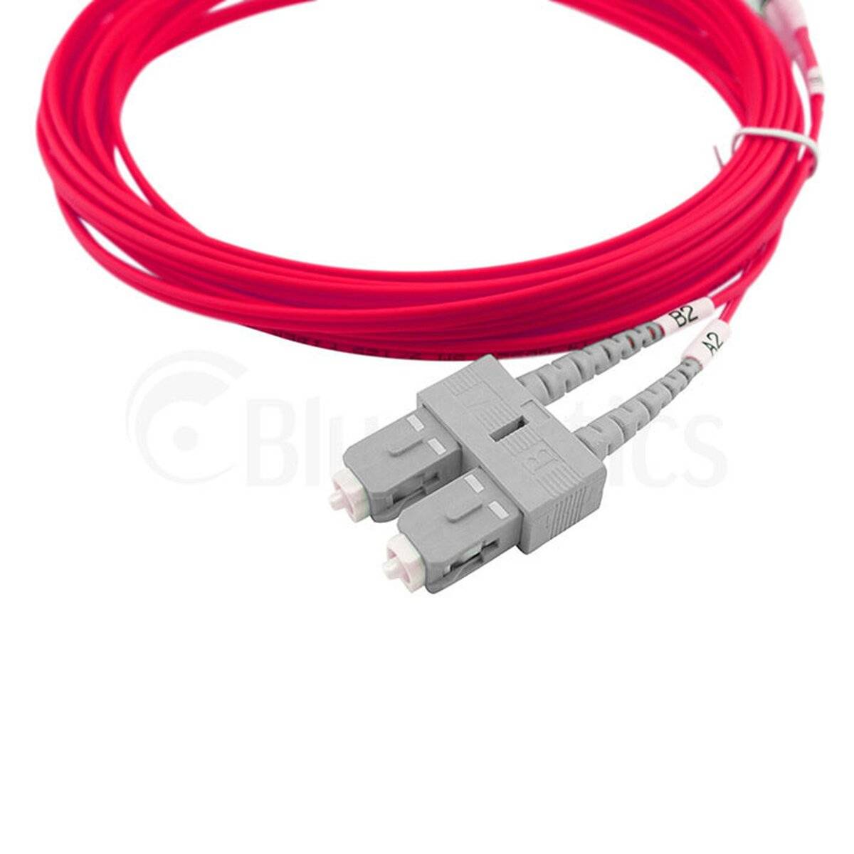 BLUEOPTICS - Duplex LWL Patchkabel SC-ST Multimode OM4 0.5 Meter