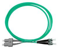 BLUEOPTICS - Duplex LWL Patchkabel SC-ST Multimode OM3 1 Meter