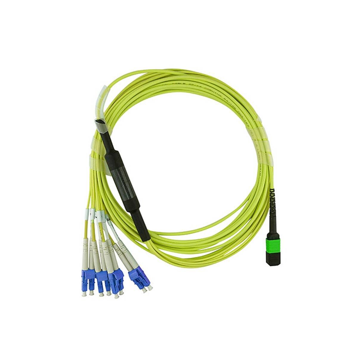 BLUEOPTICS - LWL MPO/4xLC Breakout Kabel G.657.A1 Singlemode 3 Meter