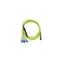 BLUEOPTICS - LWL MPO/4xLC Breakout Kabel G.657.A1 Singlemode 1 Meter