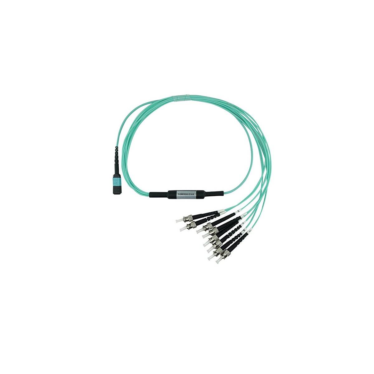 BLUEOPTICS - LWL MTP/4xST Breakout Kabel OM3 5 Meter