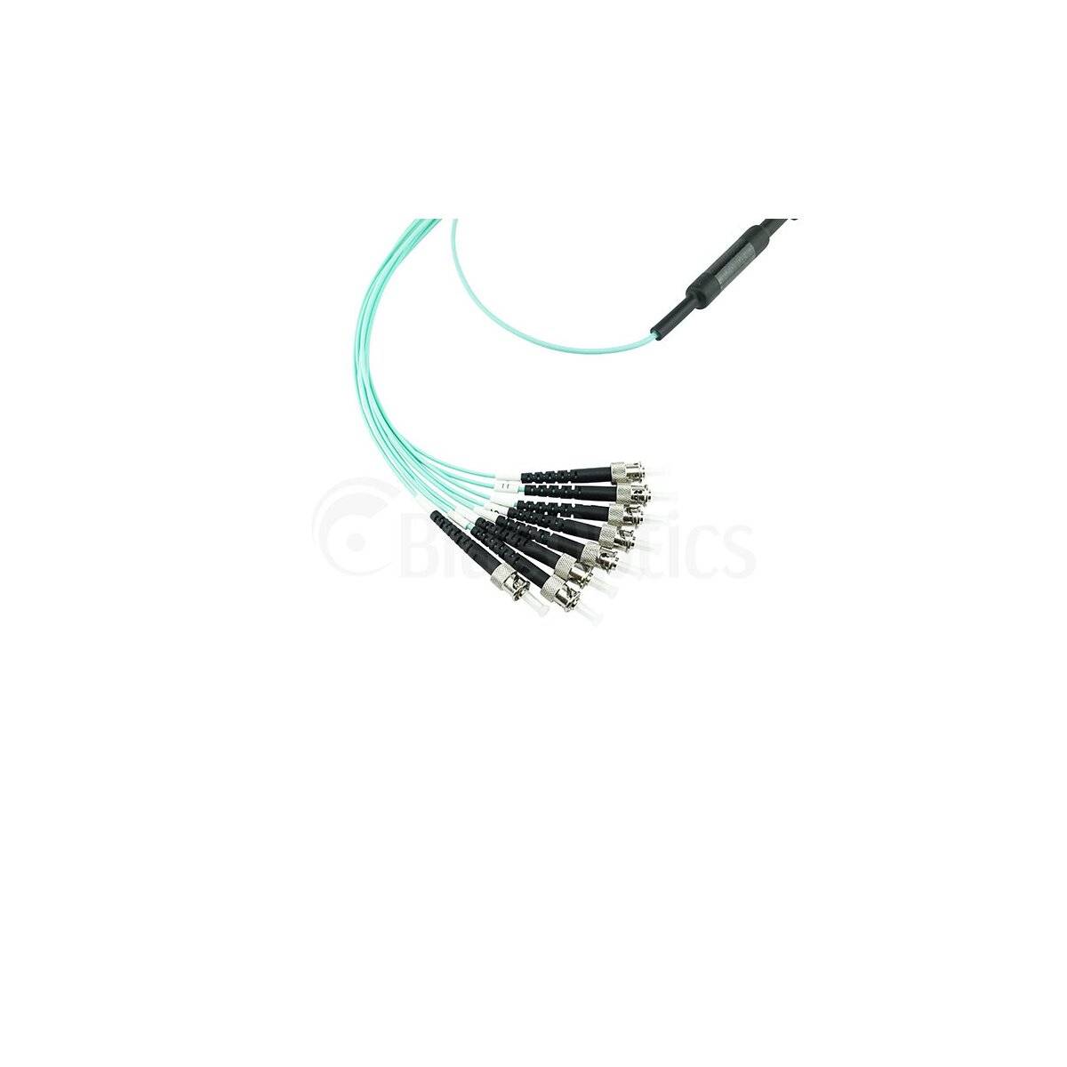 BLUEOPTICS - LWL MTP/4xST Breakout Kabel OM3 1 Meter