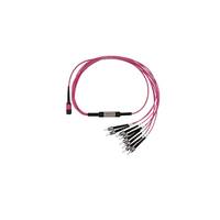 BLUEOPTICS - LWL MPO/4xST Breakout Kabel OM4 1 Meter