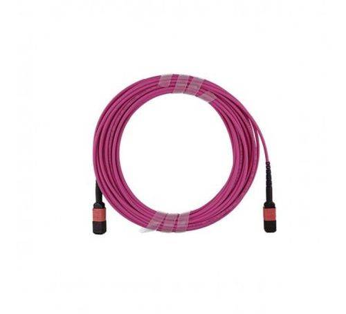 BlueOptics MPO LWL Kabel, 2 x MPO female, 12 Fasern, 50/125 µm, OM4, Belegung B, erikaviolett, 1,0 m