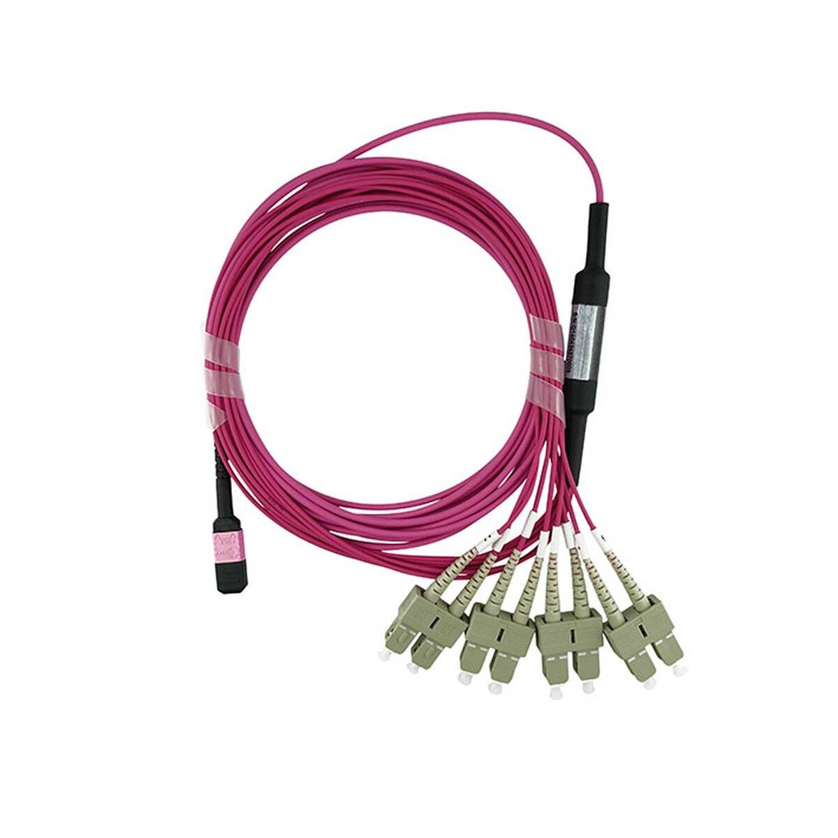BlueOptics LWL MTP/4xSC Breakout Kabel OM4 2 Meter