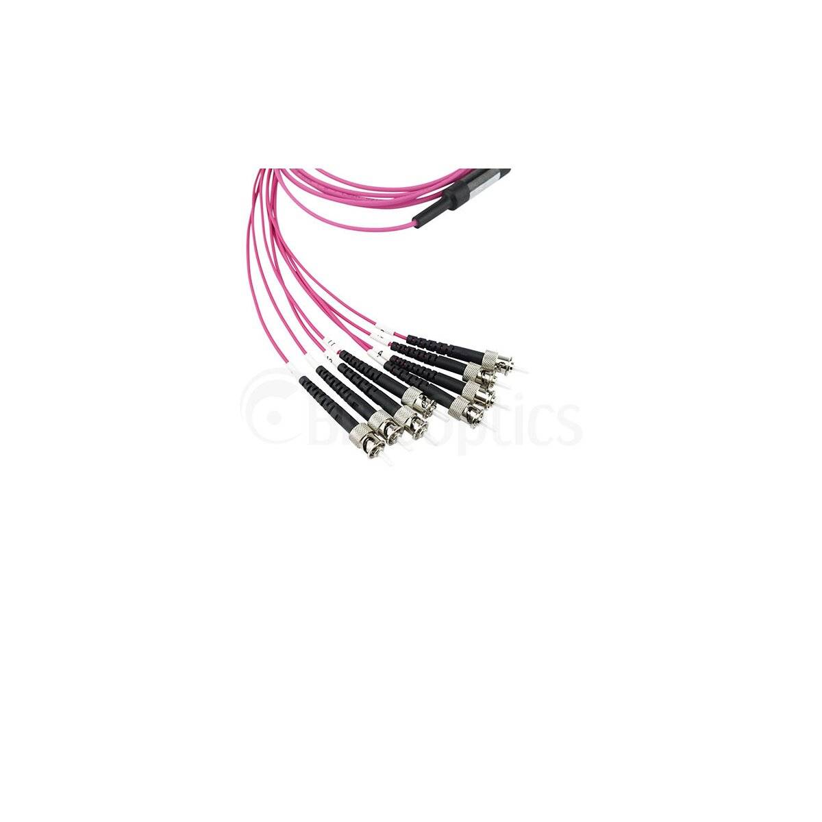 BlueOptics LWL MTP/4xST Breakout Kabel OM4 1 Meter