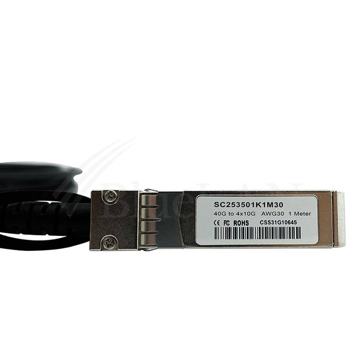 Juniper QFX-QSFP-DACBO-1M kompatibles BlueLAN QSFP DAC SC253501K1M30