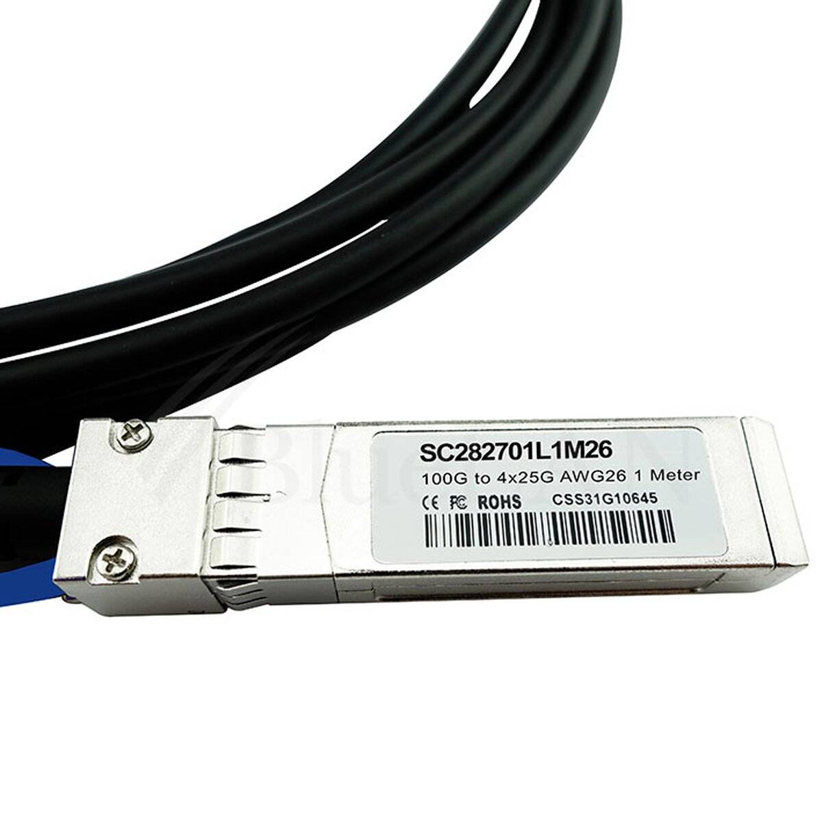 Chelsio QTAPCABLE28-2M kompatibles BlueLAN QSFP28 DAC SC282701L2M26