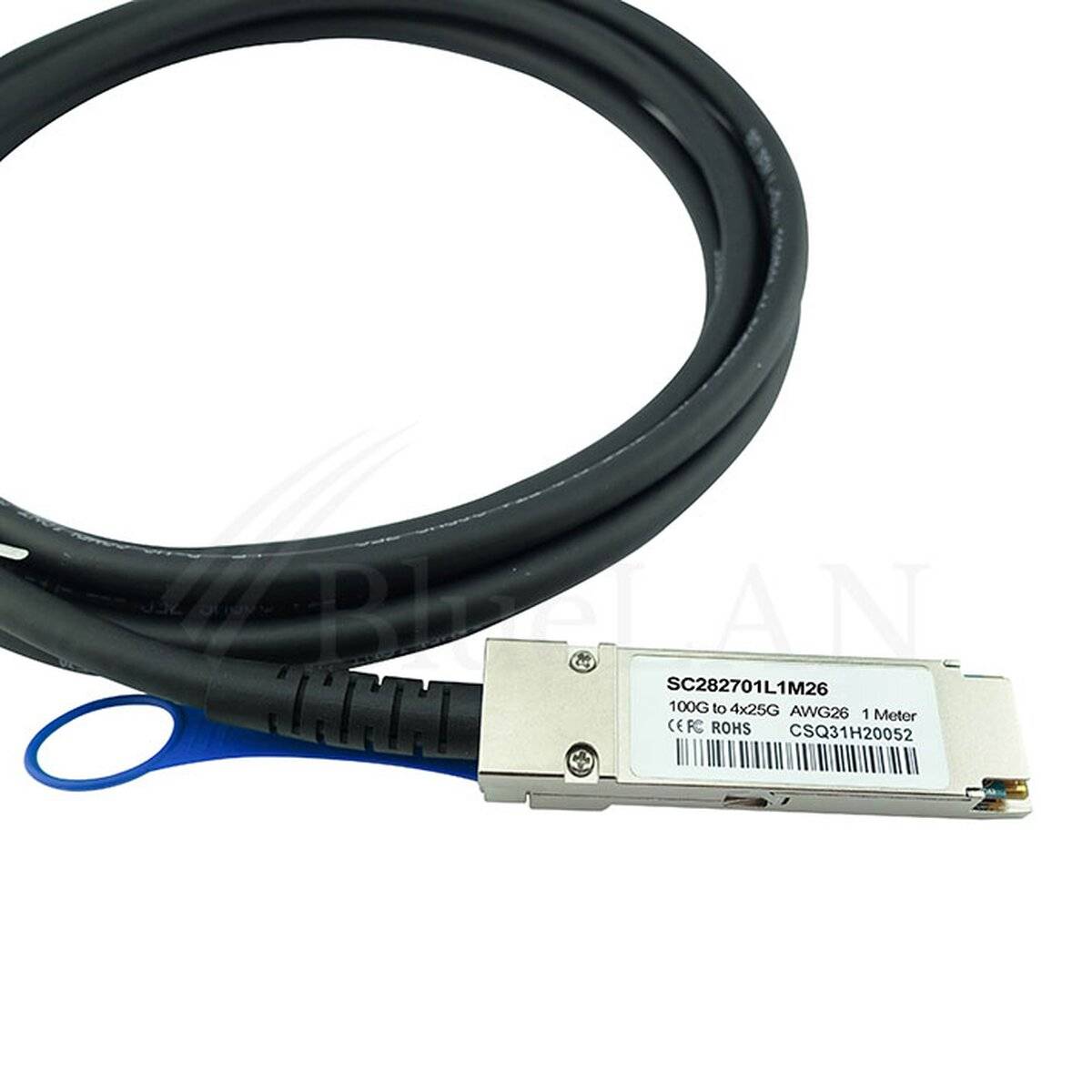 Ixia QSFP28-4SFP28-DAC-1M kompatibles BlueLAN QSFP28 DAC SC282701L1M26