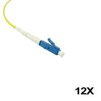 BlueOptics LWL Faserpigtail, mehrfarbig, 12x, 1 Meter, LC/APC, G.657.A1 Singlemode