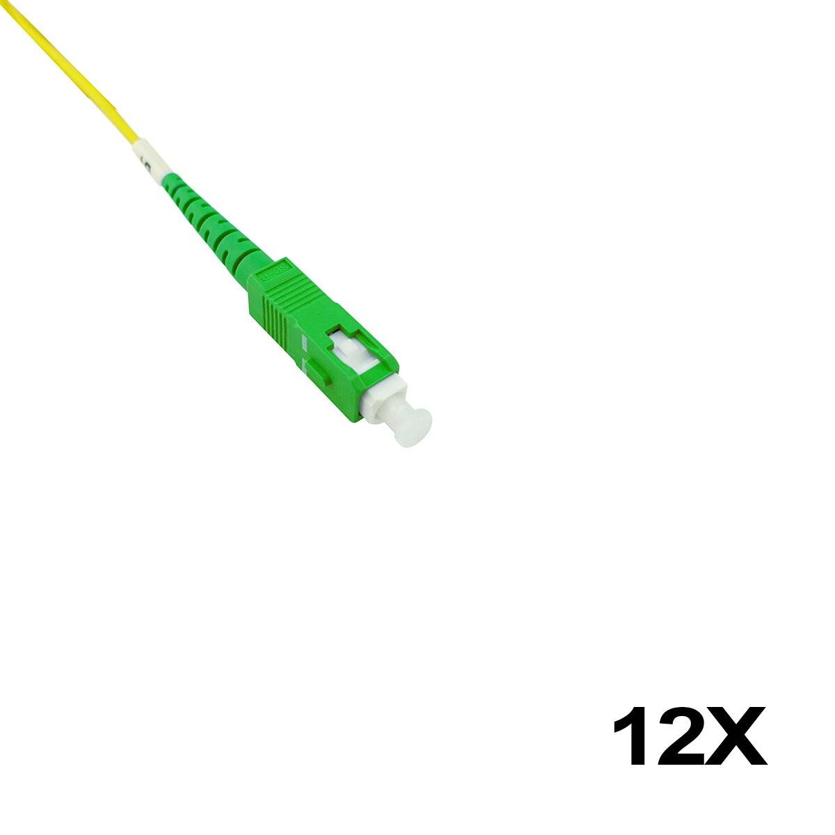 BlueOptics LWL Faserpigtail, mehrfarbig, 12x, 1 Meter, SC/UPC, G.657.A1 Singlemode