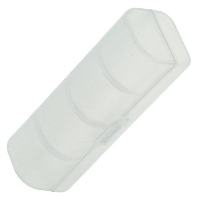 Universal AccuSafe Aufbewahrungsbox für 1 Stück 18650, 16650 Li-ion Akku, Farbe transparent, Innenmaße max. 64x18x18mm