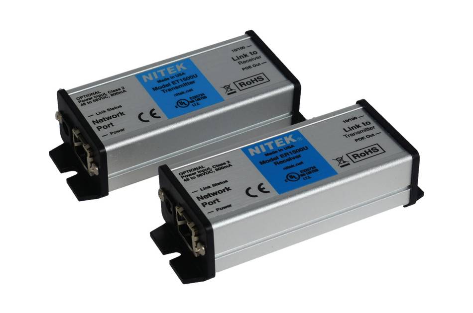 Nitek EL1500U, Ethernet, PoE Extender, UTP, 1 Port, Erweiterung um 600m