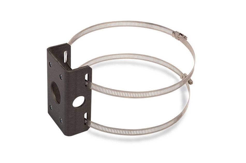 Ein Metallstangenmontagesystem, das für eine sichere Befestigung entwickelt wurde und verstellbare Riemen sowie einen Halterungsträger mit mehreren Löchern für vielseitige Installationsmöglichkeiten aufweist.