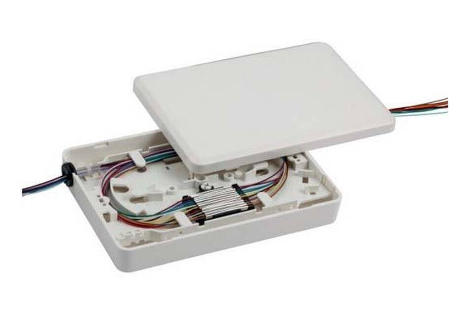 Jetrics jetassy-SBT12, Spleißbox mit Telekom Spleißkassette für 12 Spleiße