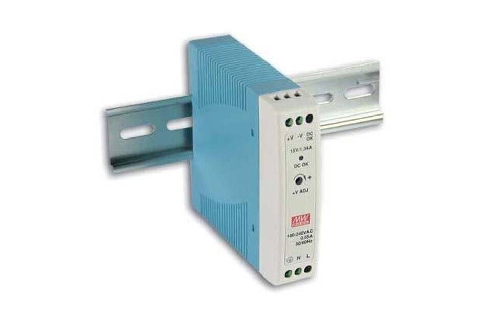 Jetrics MDR-20-12 DIN RAIL Netzteil, Netzteil 12VDC / 1,67A für Hutschienenmontage TS-35