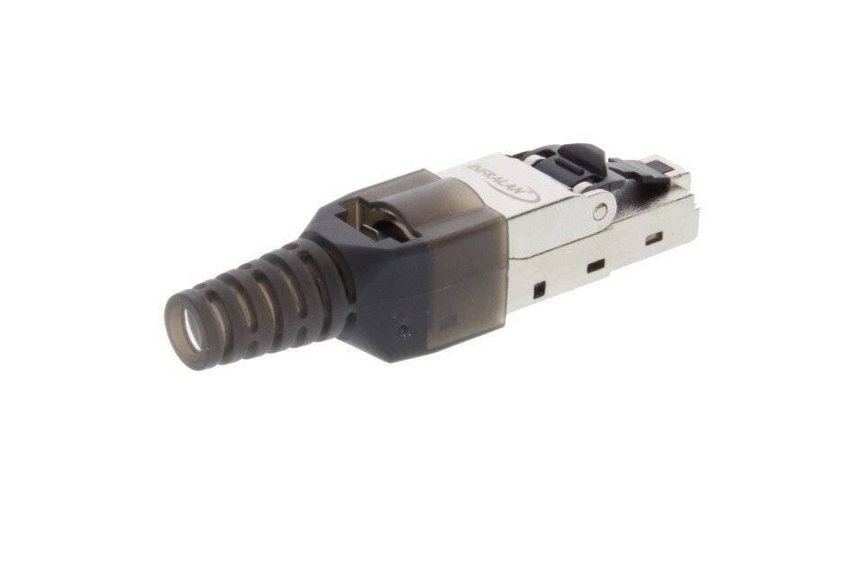 Jetrics jetcon-RJ45S-Cat6-FC, RJ45 Stecker STP, Cat.6, AWG22-27, feldkonfektionierbar, schwarz