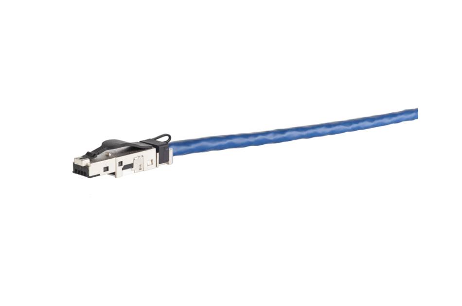 Jetrics jetcon-RJ45S-Cat6-small-FC, RJ45 Stecker Cat.6 AWG22-26, Feldkonfektionierbar, schmale und kurze Ausführung