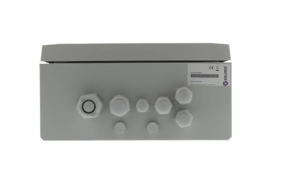 Solvido SOL-IQbox-eco-B/Hz, Kamera Anschlusskasten für Videoüberwachung mit Steckdose, FI/LS und Heizung