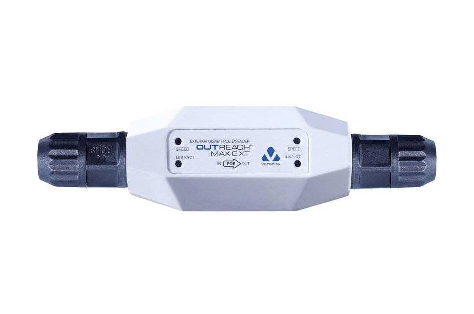 Veracity VOR-ORM-GXT, PoE Extender, PoE+, 90W, Erweiterung um 100m, Gigabit, für den Außeneinsatz, IP66/67