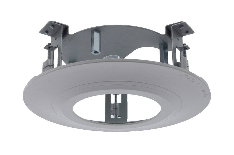 eneo IED-FMH1, Deckeneinbauadapter mit weißem Trimring für Fix Dome Kamera, SN-Serie