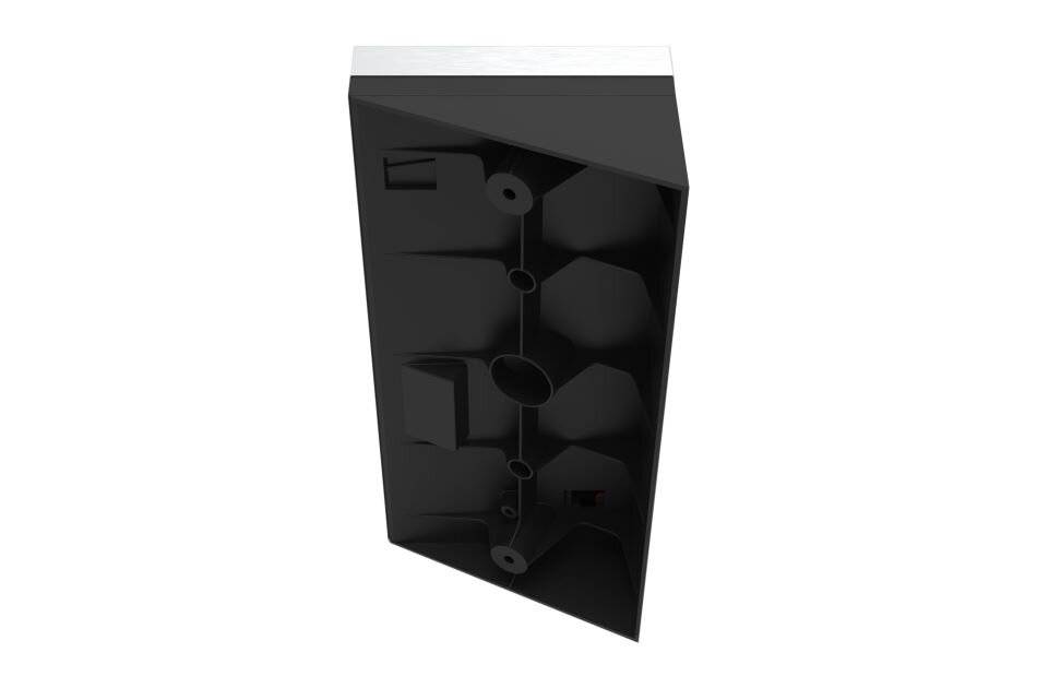 2N IP Verso Wedge backplate for 2 modules