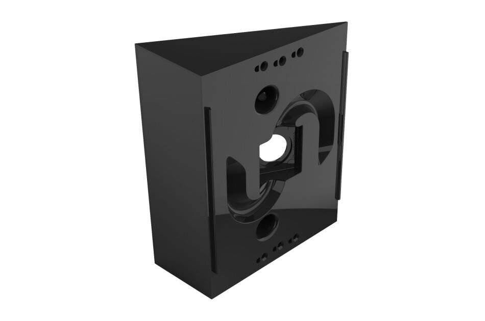 2N Wedge Backplate IP Solo, Winkeladapter, für schräge Wandmontage bis 25°, schwarz, für 2N IP Solo