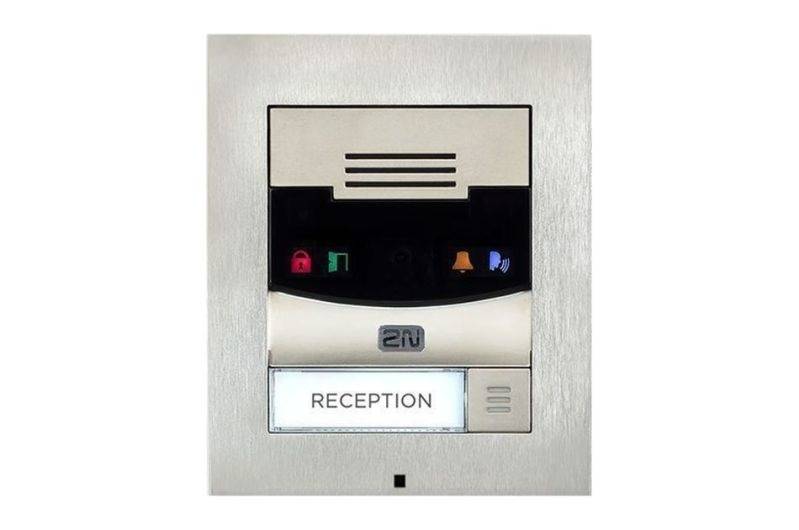 2N IP Solo Surface NoCam, Netzwerk Türstation, 1 Ruf Taste, ohne Kamera, IK08, IP54, Aufputzmontage