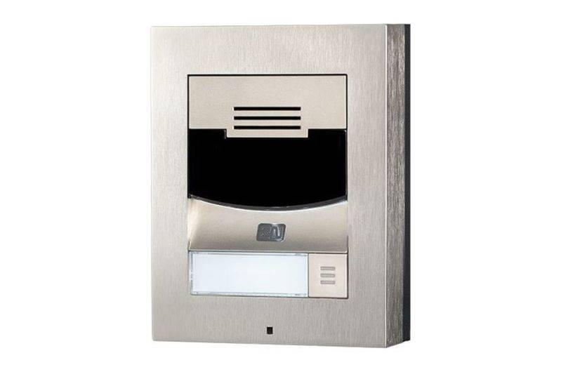 2N IP Solo Surface NoCam, Netzwerk Türstation, 1 Ruf Taste, ohne Kamera, IK08, IP54, Aufputzmontage