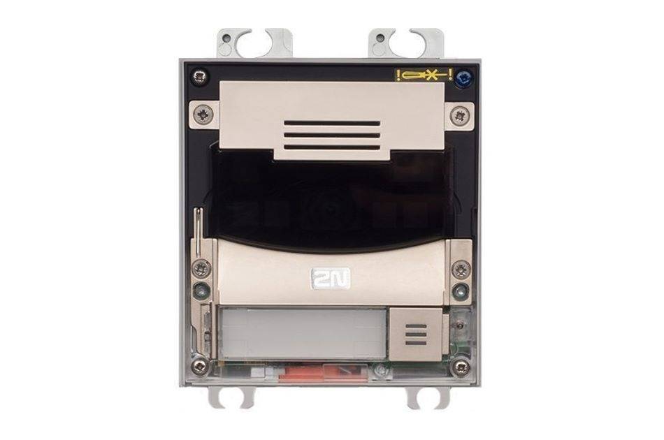 2N IP Solo Surface NoCam Black, Netzwerk Türstation, 1 Ruf Taste, ohne Kamera, IK08, IP54, schwarz, Aufputz