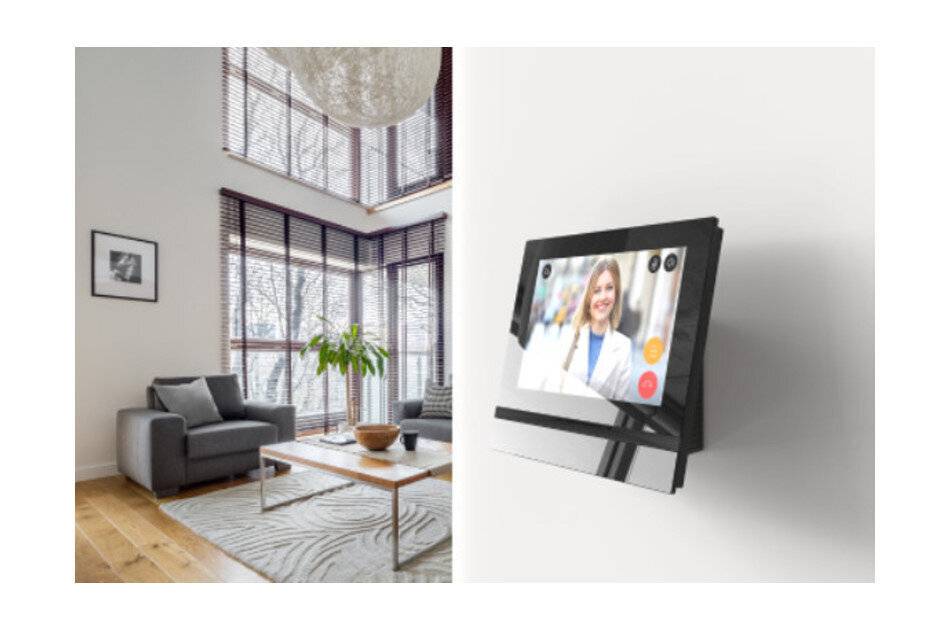 2N Indoor Surface Box, Aufputzhalter für Wandmontage, für 2N Indoor Compact, Indoor View, Schwarz