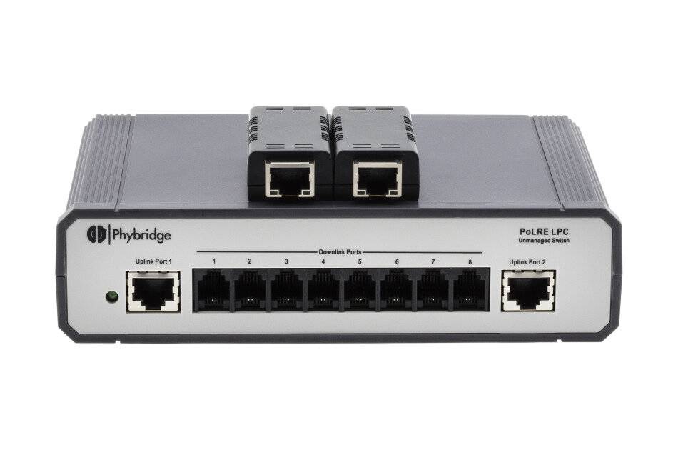 2N NVT Phybridge PL-08 switch with 2 adaptors - EU po