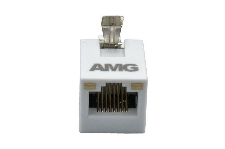 AMG Systems AMG110M-1G-SP, Ethernet Überspannungsschutz, inline, unterstützt 65W PoE, -40°C to +75°C