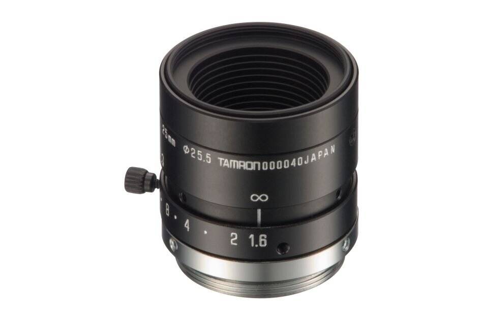 Tamron M118FM25, F1,6/25mm Megapixel-Objektiv speziell für 1/1,8" Sensoren, C-Anschluss