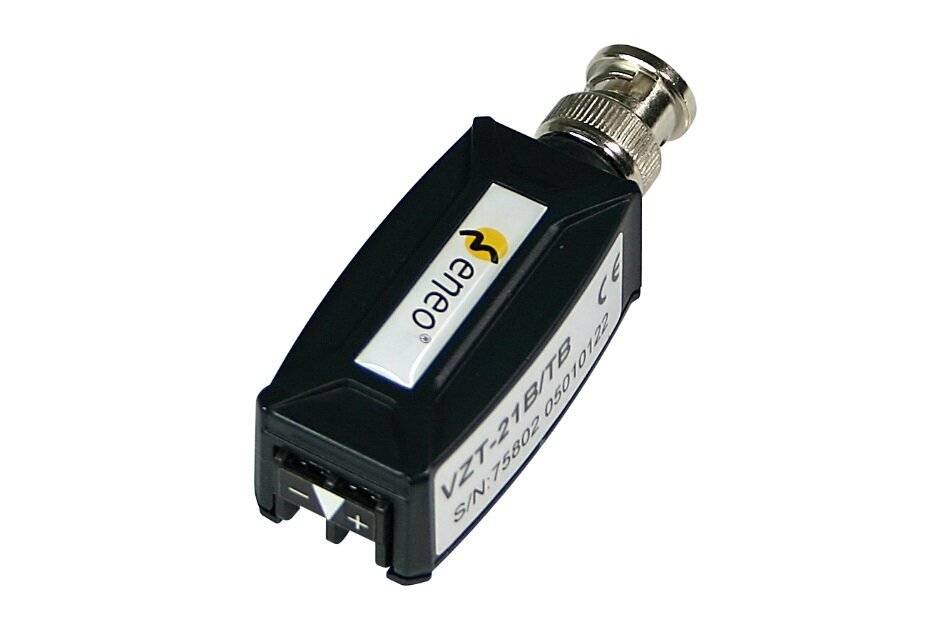 eneo VZT-21B/TB, Passiver Zweidraht Sender oder Empfänger mit FBAS Ein-/Ausgang, BNC-Klemmblock