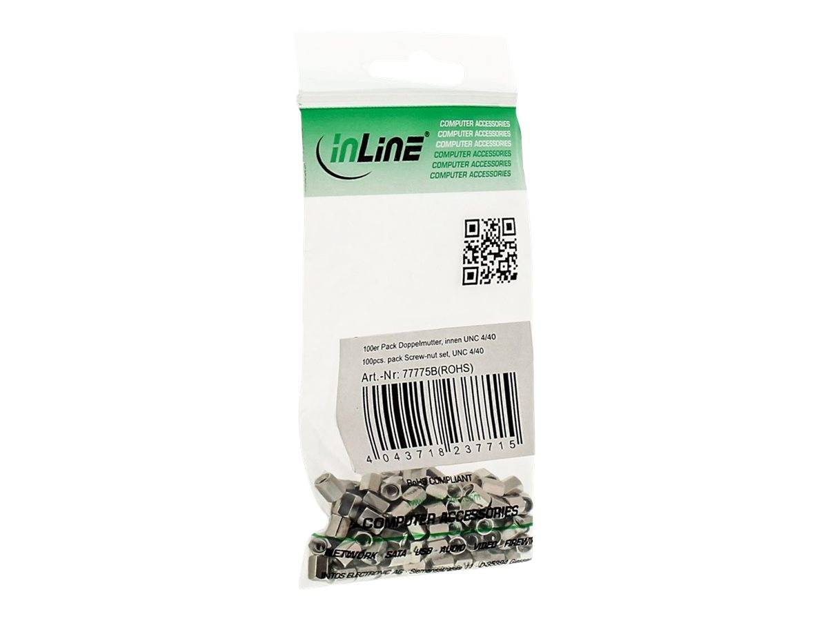 INLINE - Doppelmutter - innen UNC 4/40 100er Pack