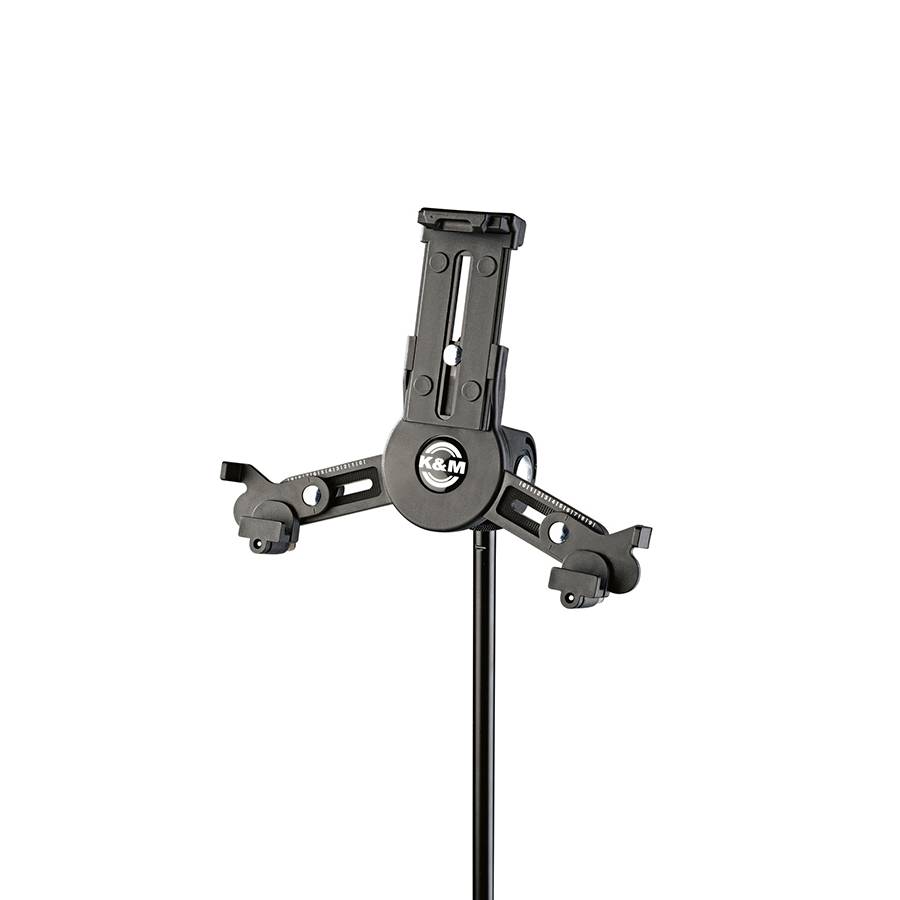 KOENIG & MEYER Universal Tablet-PC-Stativhalter (Höhe 163 - 242 mm | Breite 102 - 189 mm | 3/8" Gewindebolzen | 90°