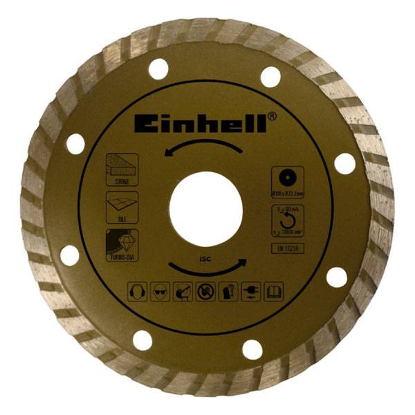 EINHELL Diamant-Turbo-Trennscheibe passend für Handkreissägen (110 x 22,2 mm)