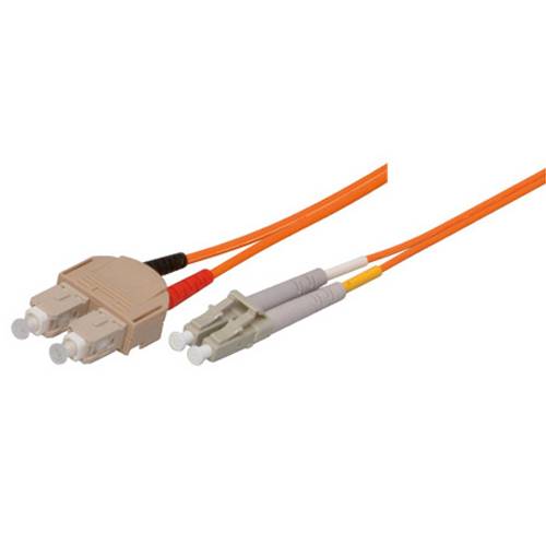 EXERTIS CONNECT LWL Patchkabel (50/125 µm | OM2-Faser | SC Duplex Stecker/LC Duplex Stecker | orange) - 15,00m