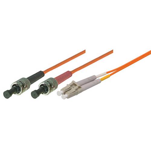 EXERTIS CONNECT LWL Patchkabel (50/125 µm | OM2-Faser | 2x ST Stecker/LC Duplex Stecker | orange) - 2,00m