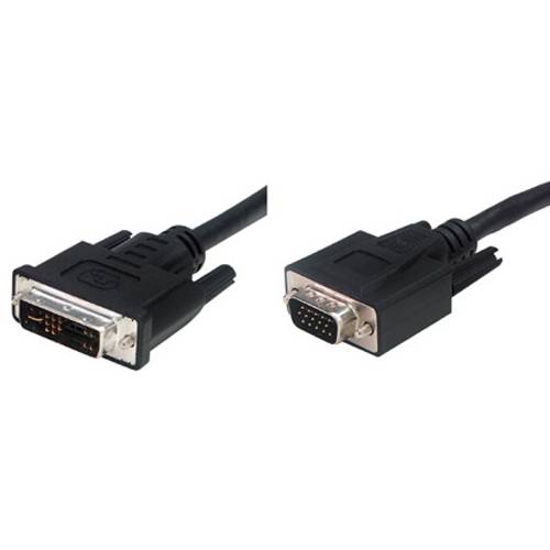 EXERTIS CONNECT DVI Monitorkabel Analog (12+5pol DVI-A Stecker / 15pol HD D-Sub Stecker) - 5,00m
